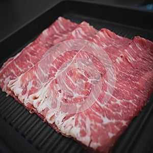 Beef for shabu shabu