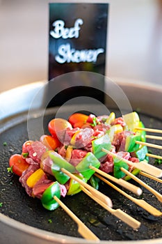 Beef skewer