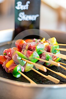 Beef skewer