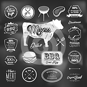 Beef specialty restaurant elements design