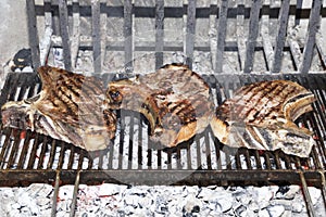 Beef steak grilled