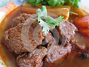 Beef stewed