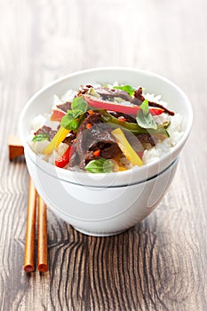 Beef stir-fry