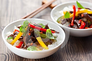 Beef stir-fry