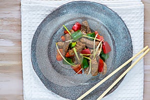 Beef stir fry