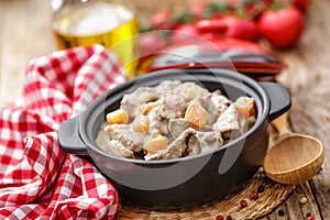 Beef stroganoff