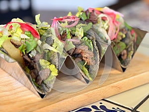 Beef Tacos Close-Up