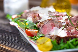 Beef Tagliata with Arugula