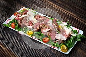 Beef Tagliata with Arugula
