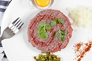 Beef tartare steak