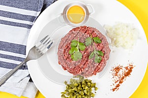 Beef tartare steak