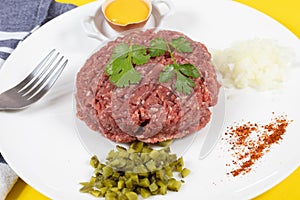 Beef tartare steak