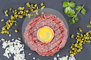 Beef tartare steak