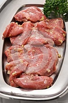 Beef tongue is one of the popular ingredients for Yakiniku (Japanese-style barbecue).