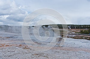 Beehive Geyser in Yellowstone National Park, USA