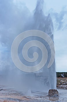 Beehive Geyser in Yellowstone National Park, USA