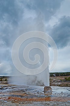 Beehive Geyser in Yellowstone National Park, USA