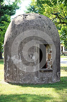 Beehive oven of stone and concrete