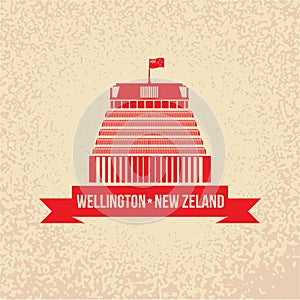 Beehive - the symbol of Wellington, New Zeland.