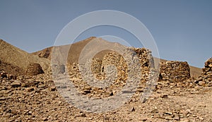 Beehive tombs at Al Ayn in Sultanate of Oman photo