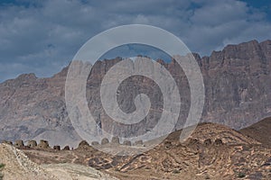 The Beehve tombs at Jabal Misht, Sultanate of Oman photo