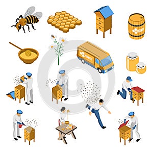 Beekeeper Honey Isometric Set