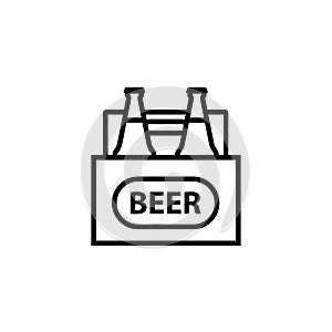 Beer 4 pack outline icon