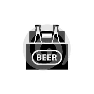 Beer 4 pack silhouette icon