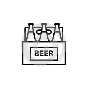 Beer 6 pack outline icon