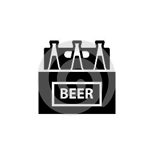 Beer 6 pack silhouette icon