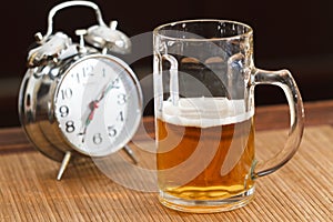 Beer and alarm clock