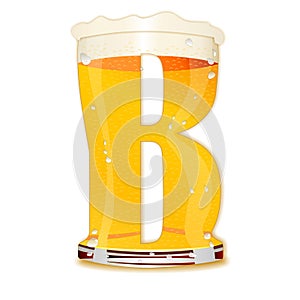 BEER ALPHABET letter B