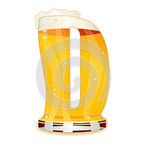 BEER ALPHABET letter D