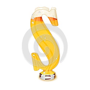 BEER ALPHABET letter S