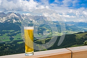 Beer in alps