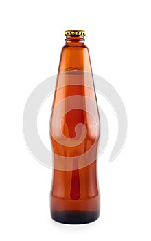 Beer bottle isolated.