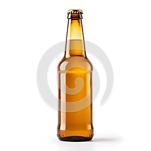 Beer bottle isolated on white background