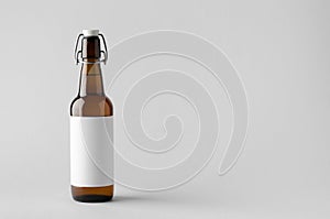 Beer Bottle Mock-Up - Blank Label