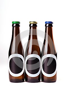 Beer Bottle Mock-Up - Three Bottles.