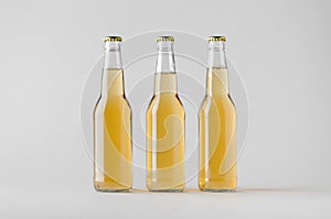 Beer Bottle Mock-Up - Three Bottles