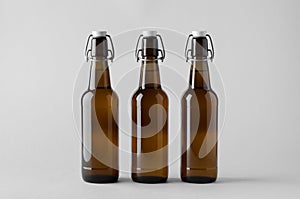 Beer Bottle Mock-Up - Three Bottles