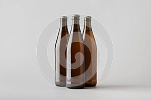 Beer Bottle Mock-Up - Three Bottles