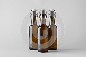 Beer Bottle Mock-Up - Three Bottles