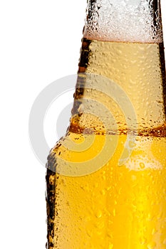 Beer bottle neck, isolated