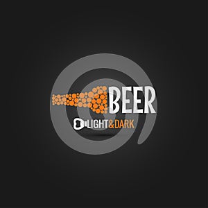 Beer bottle opener design background