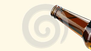 Beer Bottle Pours Closeup 2 Versions