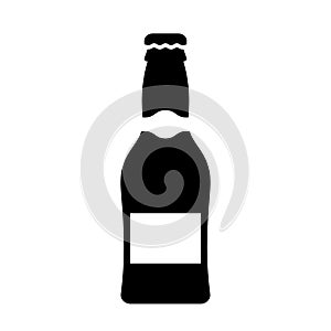 Beer bottle vector icon