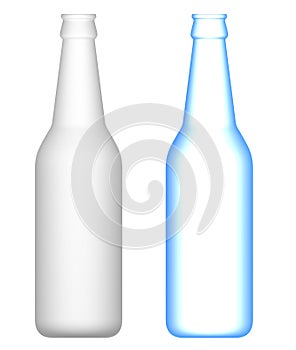 Beer Bottles : Transparent and opaque