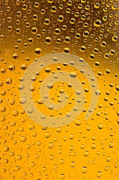 Beer bottles with water droplets background