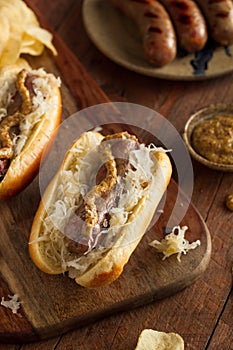 Beer Bratwurst with Sauerkraut